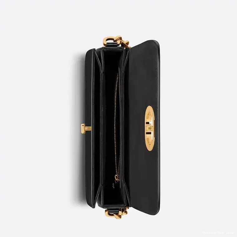 Cheap Box Black Bag Avenue Dior Calfskin Montaigne 30 0510 Luxury
